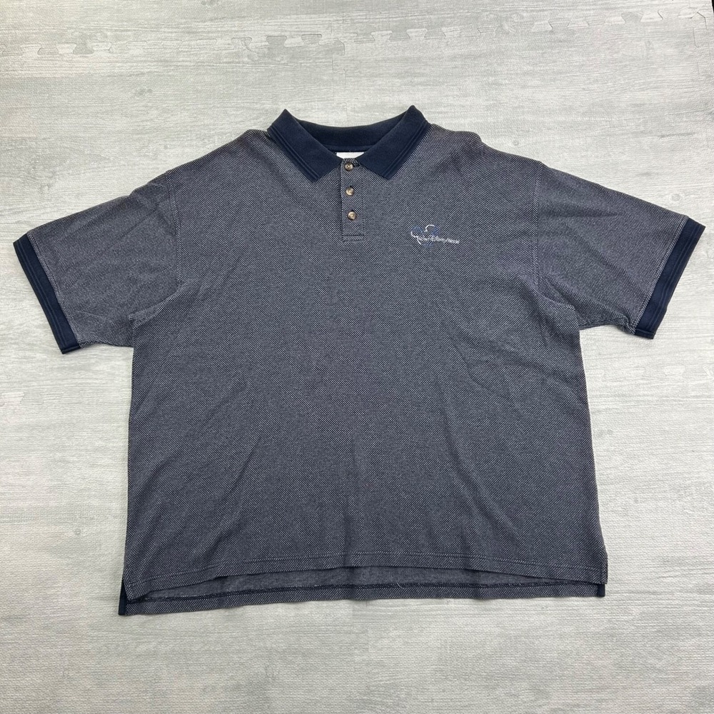 Vintage 90s Walt Disney World Polo Shirt Size XXL Blue Embroidered Button Logo